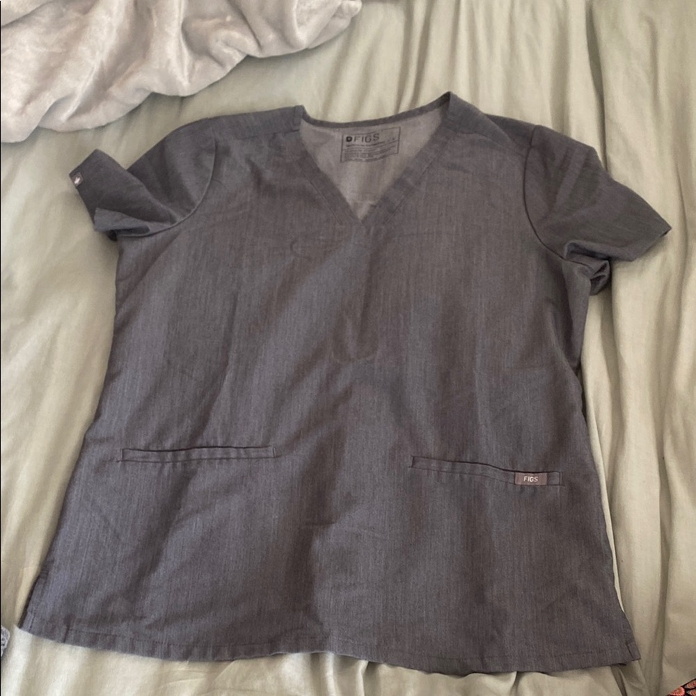 Gray Figs Casma Scrub Top